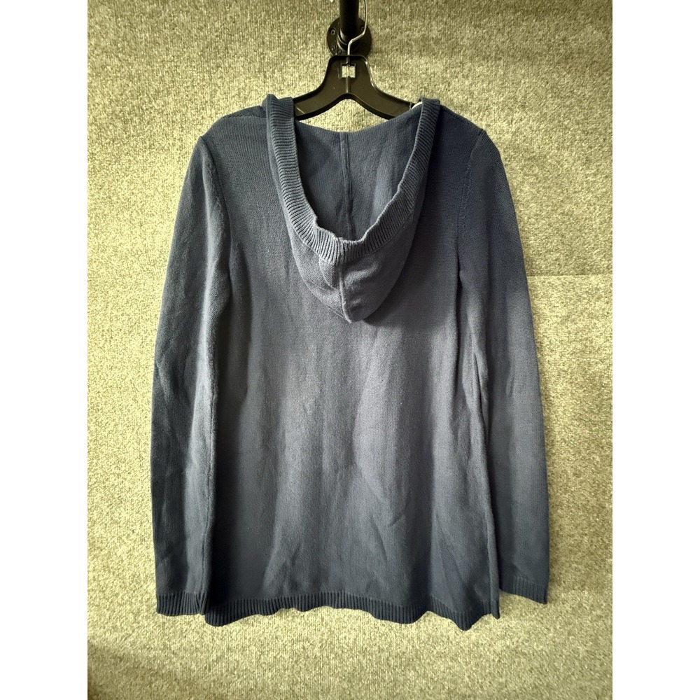 Lilly Pulitzer 100% Cotton Hoodie Pullover Sweater Navy‎ Blue Womens Size Sm F54 - Picture 4 of 4